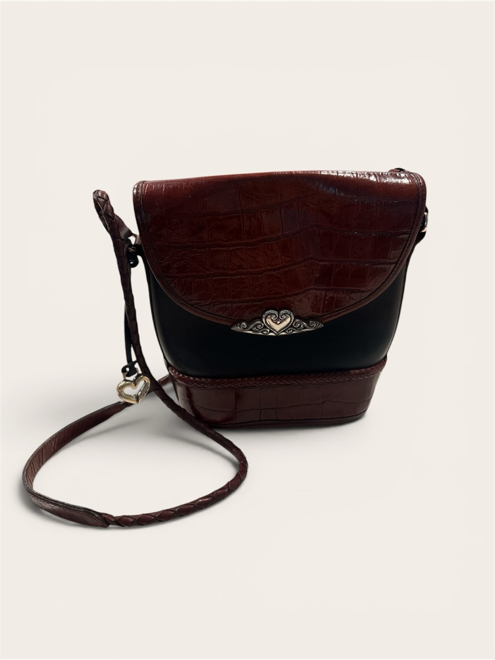 Brighton Crocodile Leather Crossbody Purse